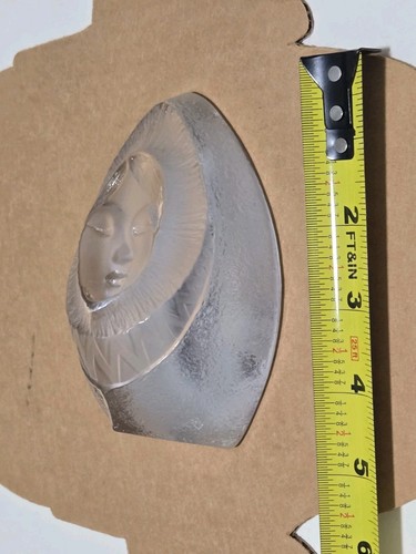 MATS JONASSON Lead Crystal Inuit Eskimo Woman Art Glass Sweden Signed No.0719 - Picture 3 of 12