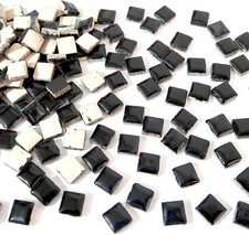 100 Pieces Square Mosaic Tiles for Crafts Bulk, Ceramic Mosaic Pieces 16 Colors