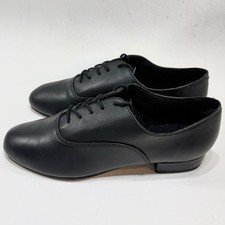  A  Men's Capezio 446 Overture Oxford Black Leather Dance Ballroom Shoes 10.5 M
