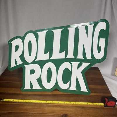 Rolling Rock Tin Sign Good Condition 17.5 x 12 