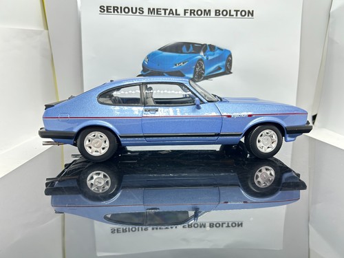 NOREV 182764 1984 FORD CAPRI MKII 2.8 INJECTION PARIS BLUE METALLIC 1:18 SCALE - Picture 8 of 18