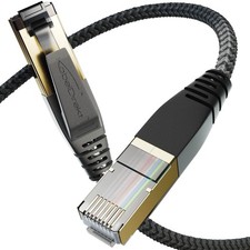 Cat 8 Netzwerkkabel mit FlexMesh-Braiding   4...
