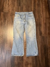 Vintage 70s Sears Jean Joint Flare Bell Bottom Boot Cut Jeans 33x28 USA
