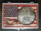 2003 $1 American Silver Eagle Dollar in a Plastic Holder