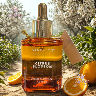 SAND+FOG Citrus Blossom 50ml Perfume Oil Dropper Unisex Classic