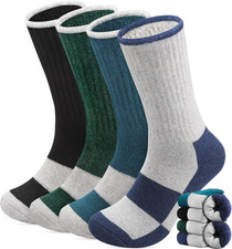 4 Pairs Mens Merino Wool Socks Thick Thermal Winter Hiking Boot Socks Warm