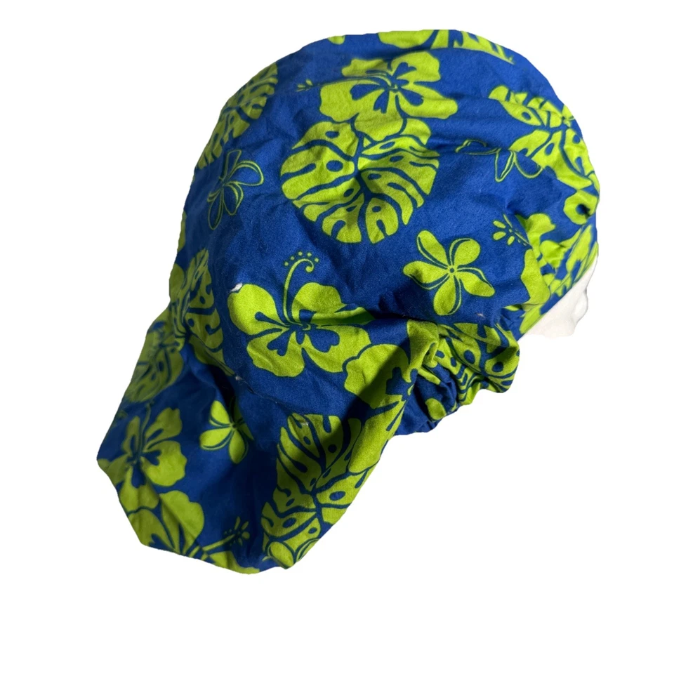 Green Scrubs Bouffant Medical Surgical Scrub Hat Cap One Size - Image 4 of 4