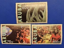 ARUBA 1990 Scott 56-58 MNH