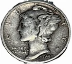 1944 Mercury Dime VG Very Good 90% Silver 10c US Coin Collectible