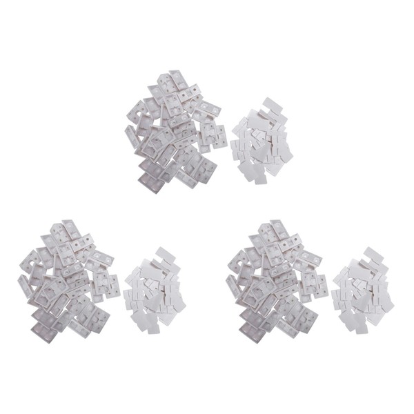 90Pcs Regal Schrank 90 Grad Kunststoff Eckverstrebungen Befestigungswinkel 9698-image