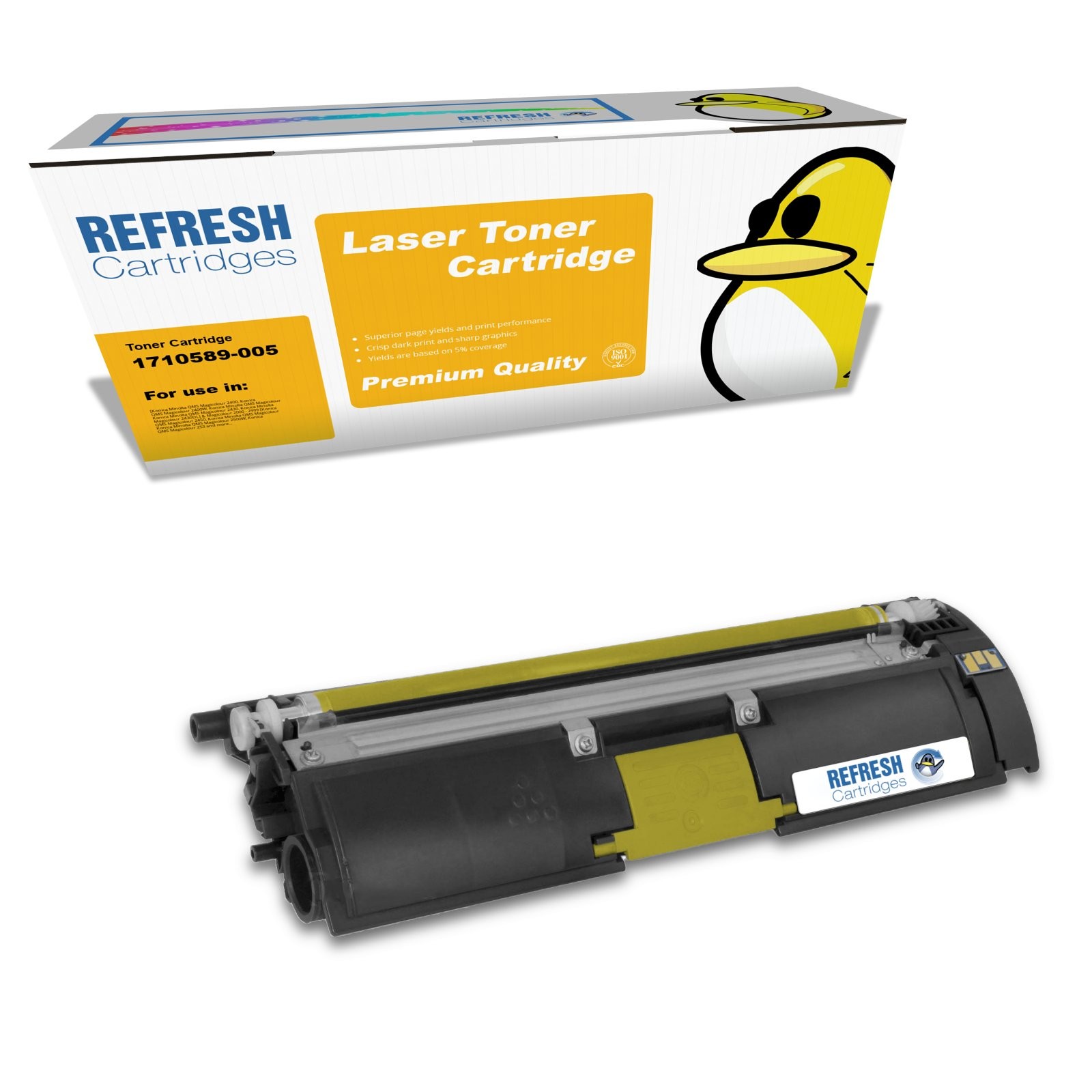 Refresh Cartridges Yellow 1710589-005 Toner Compatible With Konica Minolta