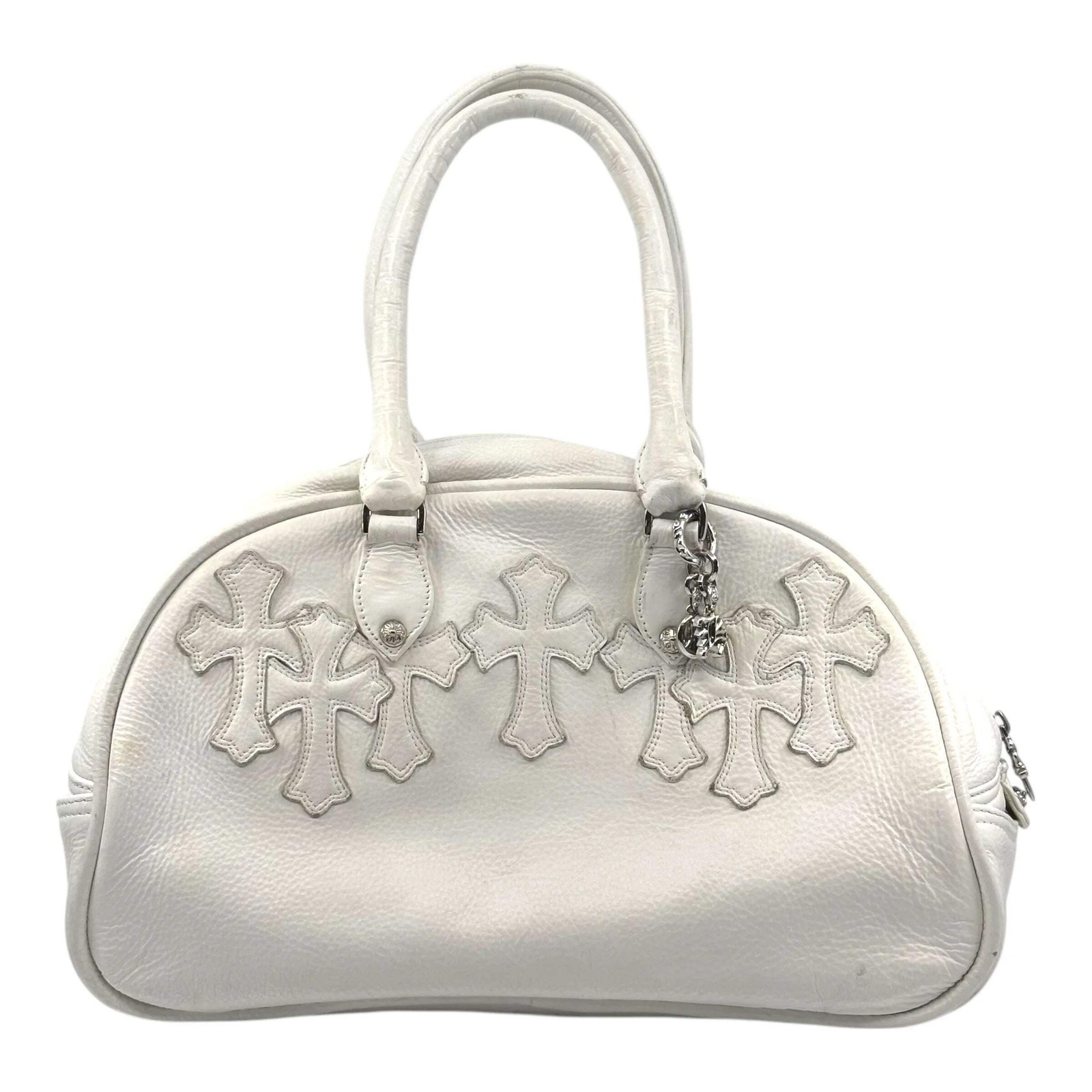 Chrome Hearts Cemetary Gym Bag White - Lightly Worn