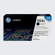 New Open Box HP 504X High Yield Black Original LaserJet Toner Cartridge, CE250X