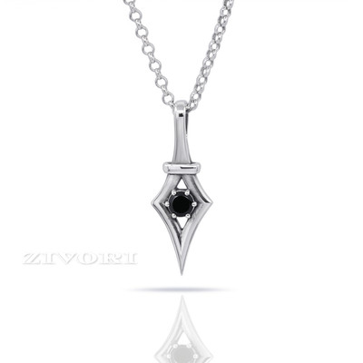 Natural Black Onyx Men's Pendant 925 Sterling Silver Gemstone Jewelry Gift