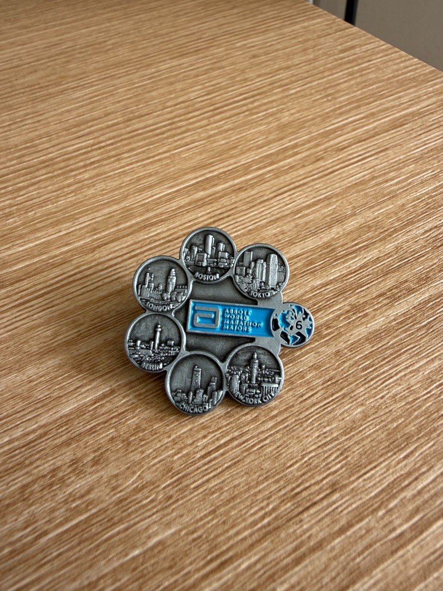 ABBOTT WORLD MARATHON MAJORS 六星 FINISHER LAPEL PIN