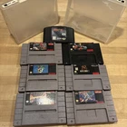 Super Nintendo SNES Game Lot of 7 - Super Mario World, Mega man X