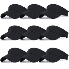9Pack Kids Sun Visor Hat UV Protection Sports Tennis Beach Summer Visor Hats ...