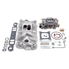 Edelbrock Single-quad Performer Manifold And Carburetor Kit For Small Block