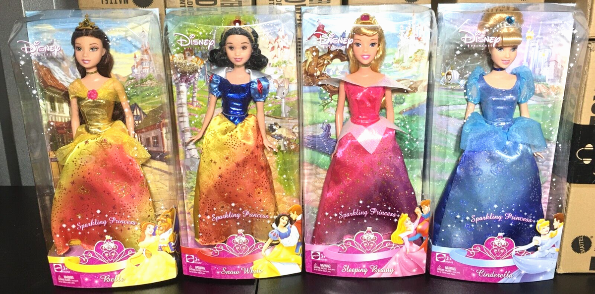 Disney Sparkling Princess Cinderella Sleeping beauty Belle Snow