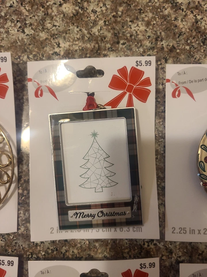 72 Studio Decor Christmas Ornament Picture Frames 6 Different Wholesale Lot - Image 4 of 4