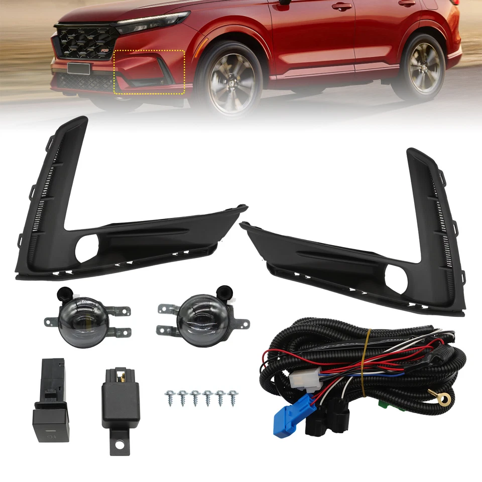 Luces antiniebla LED para parachoques Honda CR-V 2023-2025 luces de conducción con interruptor izquierda+derecha Foto 2 de 4