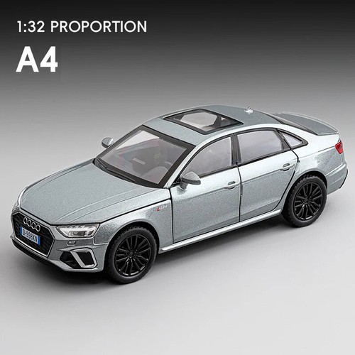 1:32 AUDI A4 Aleación Modelo Coche Juguete Diecast Metal Fundición Sonido y Luz Coche Juguetes - Imagen 25 de 27