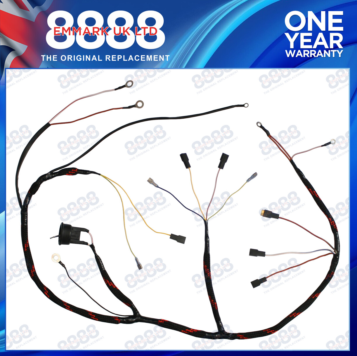 FITS Massey Ferguson 35 3CYL Tractor Wiring Loom Harness(Dynamo ...