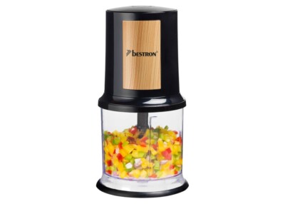 Bestron Electric chopper, mini chopper ideal for vegetables, onions, Two cutting