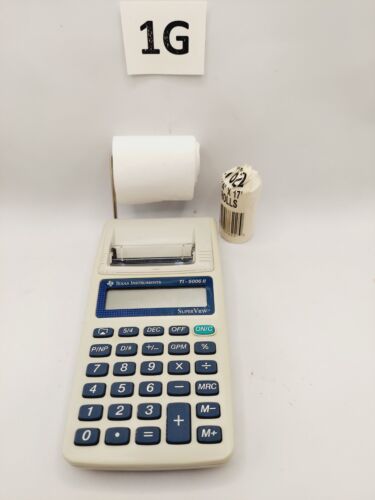 Texas Instruments TI-5006 II Adding Machine Printing Calculator battery Vintage - Picture 3 of 7