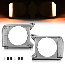 Gray Headlight Bezel Headlight Door Set For Toyota Pickup Rwd 79-81 8161089105 Gray Headlight Bezel Headlight Door Set For Toyota Pickup Rwd 79-81 8161089105