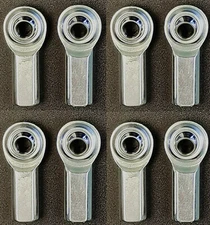 8 PCS ECON 1/4 CFR-4  HEIM JOINT - ROD ENDS - 1/4-28 FEMALE RH THREAD