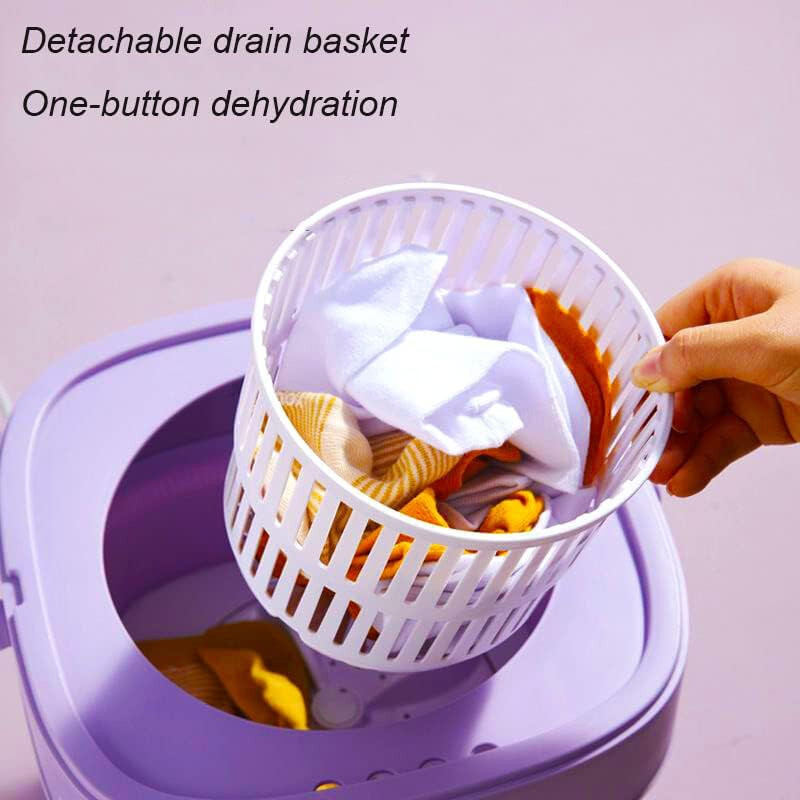 Mini Washing Machine Portable Washer Foldable Washer Spin Dryer Quiet