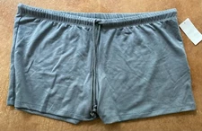 New Jenni Intimates Drawstring Women's Pajama Sleep Shorts, Cast Iron, X-Small