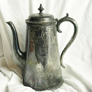 Antique Silver Plated Ss Ettrick U Boat Sunk U155 Large Teapot Tea Coffee Pot Ebay