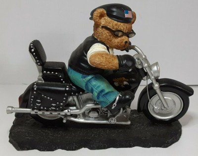 #1697C Hamilton Collection Freedom's Ride Resin Figurine Faithfull Fuzzies Coll.