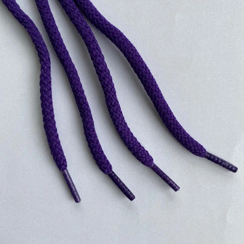 6mm Round Purple Trainers Shoelace Pair, Premium Replacement Quality 4 Athletics