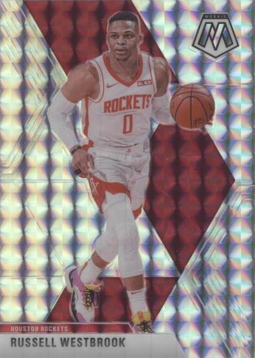 2019-20 Panini Mosaic - Russell Westbrook #134 Silver Mosaic Prizm