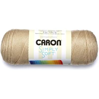 Caron Einfach Weich Acryl Aran Strickwolle Garn 170g - 9703 Knochen