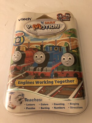 V Tech V.Smile Motion Learning System Thomas Engines Working Together Game 