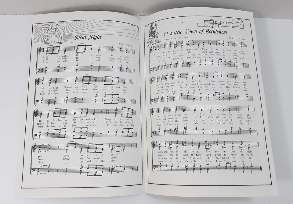 Vintage O Holy Night Christmas Carols Song Book Burlington NC Times-News 1960s - Image 3 of 3