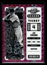 2023 Panini Chronicles #17 Joe Cronin 13/17 Contenders Optic Pink Velocity