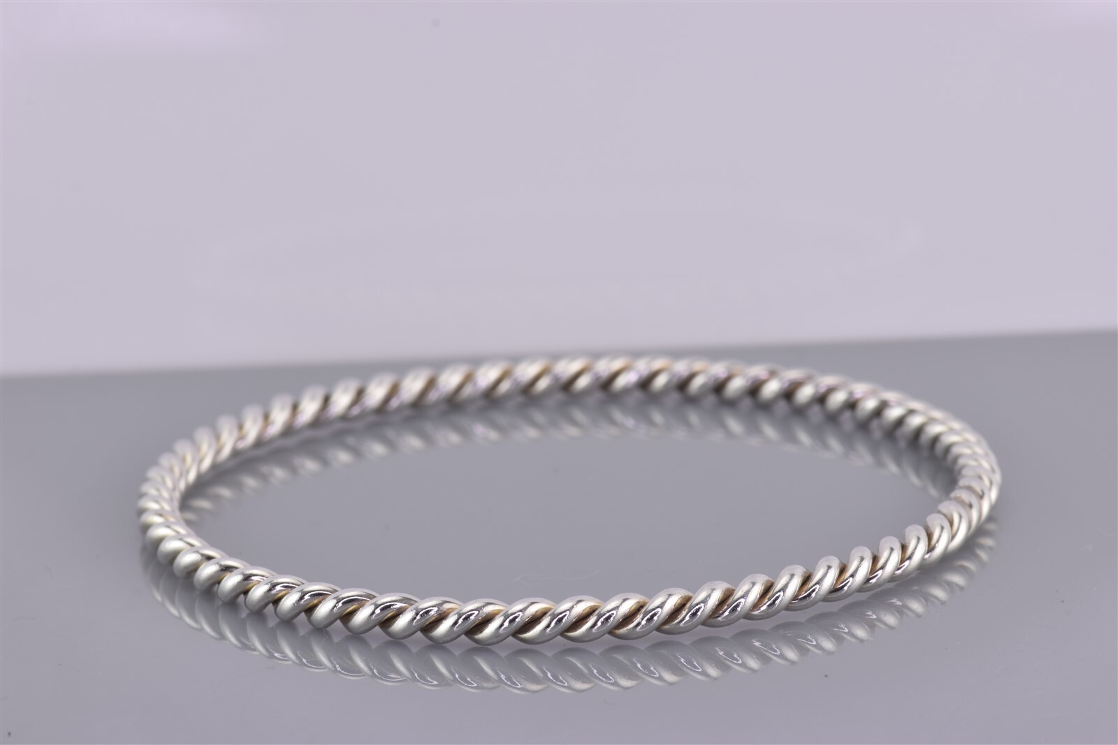 Sterling Silver 3mm Solid Twisted Cable Layering … - image 6