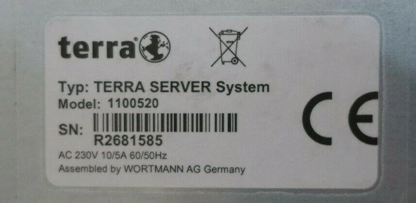 Terra Server System 1100520 1x Quad-Core X3430 2.4GHz 4GB DDR3 Ram 1x 500GB HDD - Image 4 of 4
