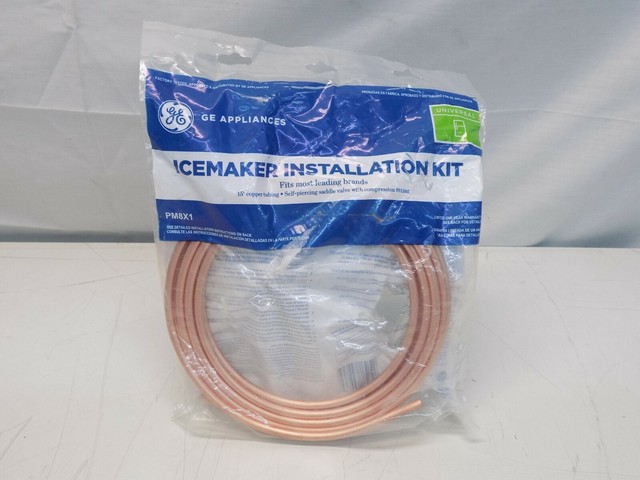 NEW GE Universal 15 Ft Copper Tubing Ice Maker Installation Kit Pm8x1 