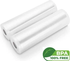 11"x50' Food Saver Vacuum Sealer Bags Rolls Embossed FoodSaver Storage BPA Free