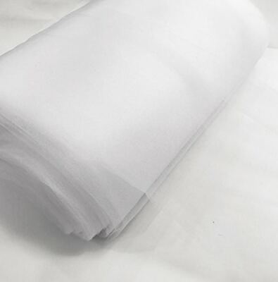 White 54'' x 40 yards Tulle Fabric Bolt Tutu Wedding Decoration Party Craft
