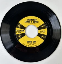 Doris Day Everybody Loves a Lover Vinyl 45 Single 7" Record (Columbia 4-41195)