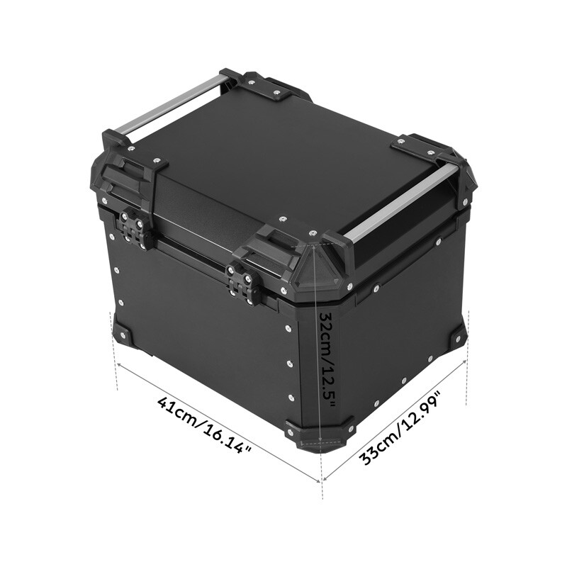 45L Trunk Top Case Tail Luggage Box Bag Fit For BMW R1300GS 2023-2025 Black