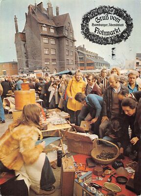 US4622 Hamburg Abendblatt Flohmarkt Gruss vom Flohmarkt Market Place