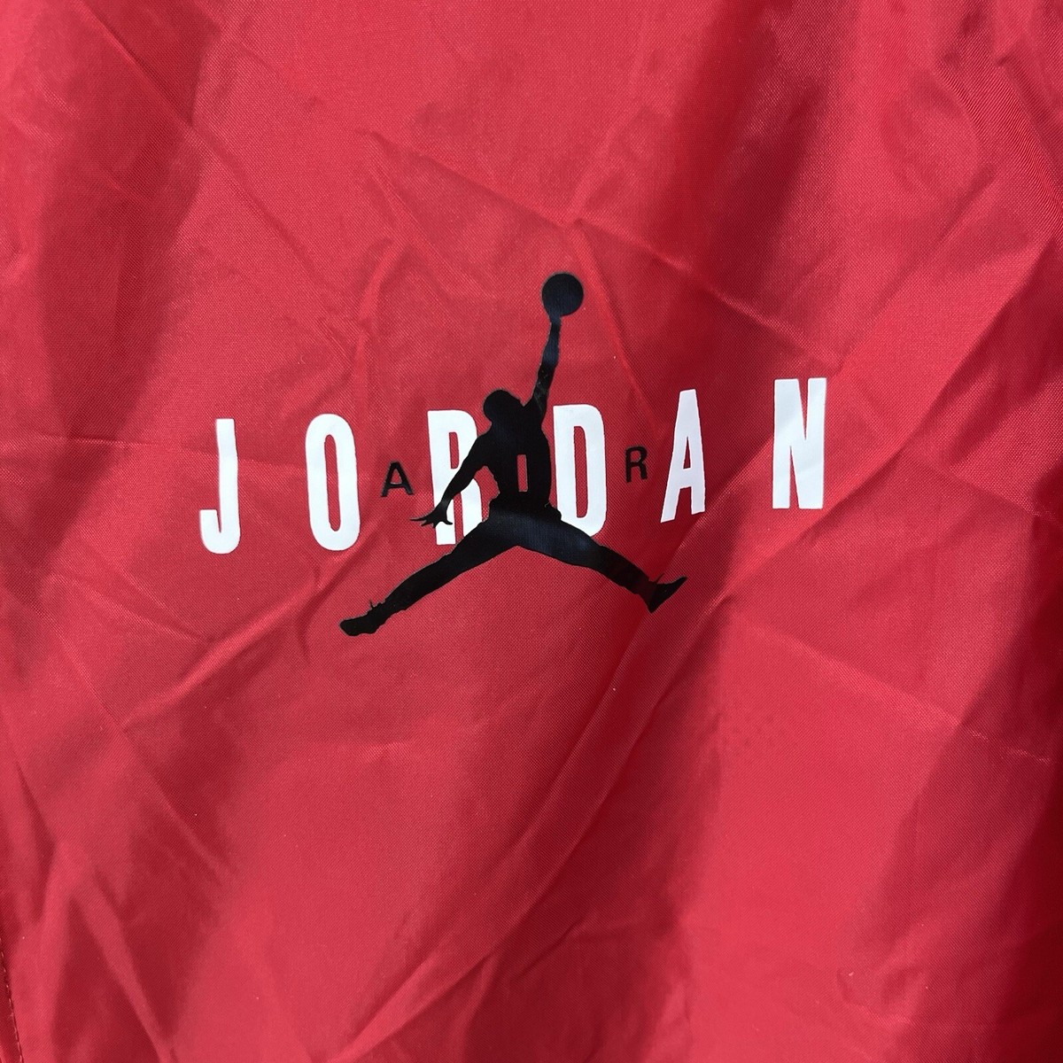 Nike Jordan Essentials Men's Woven Jacket Red Black Size Medium